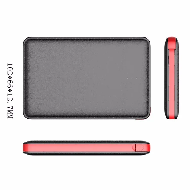 Customized logo ultra thin rohs universal mobile power supply 5000mAh