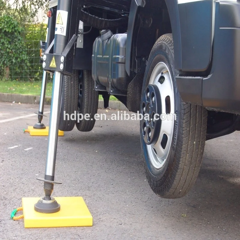 UHMWPE Outdoor Crane Protection Mat / Outriggers Pads / Temporary Roadways