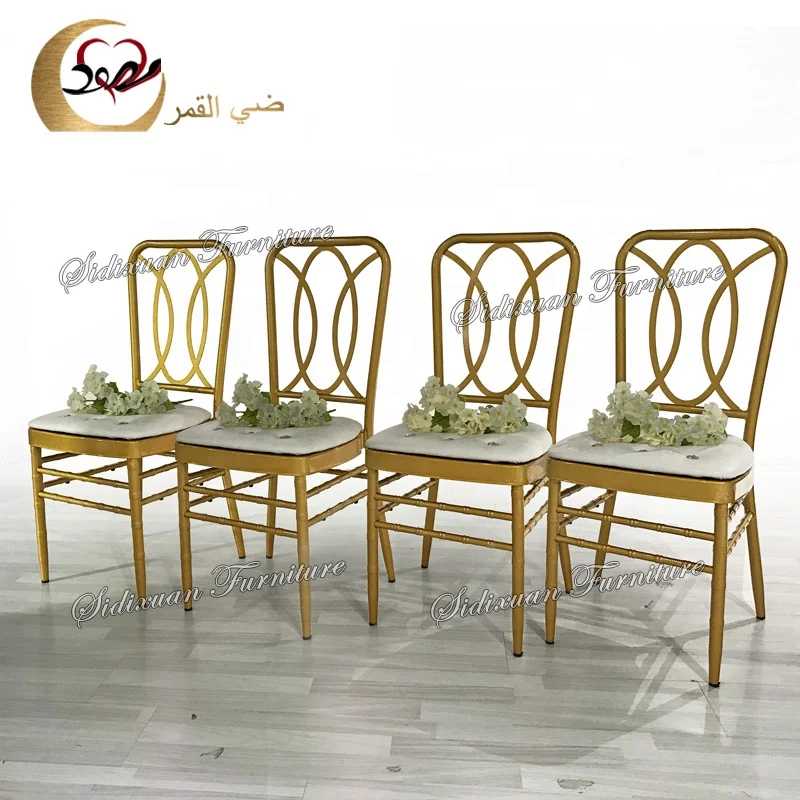 Hotel event furniture sets metal aluminium banquet chiavari chairs for wedding