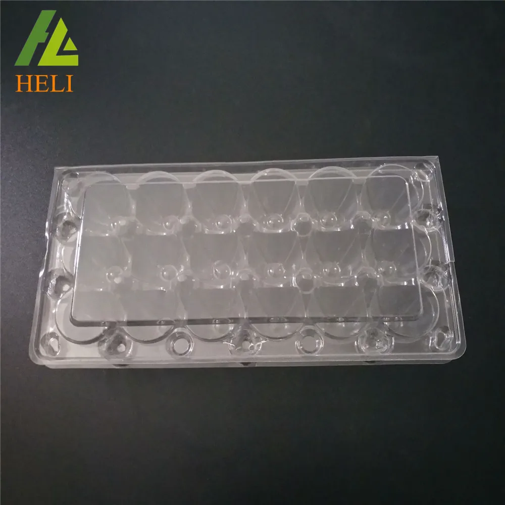  Прозрачный пластиковый лоток из ПВХ с 18 отверстиями для перепелов