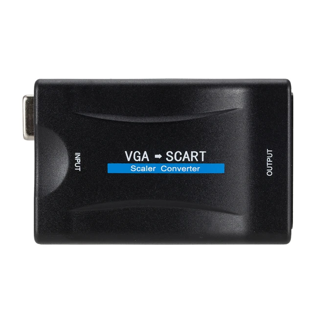 Computer VGA signal to SCART interface TV signal/VGA to Scart Video Converter
