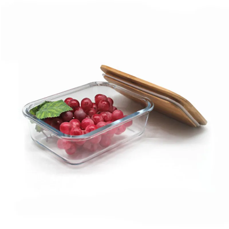 Storage Boxes Bins Type and Microwavable Food Container Feature glass Container