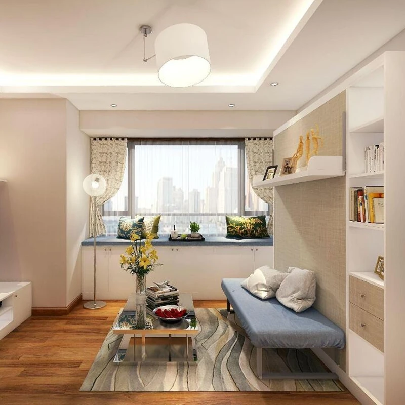 QF154/SF queen size hideaway murphy wall bed with sofa