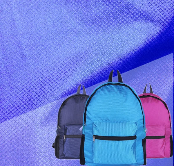 100% polyester diamond shape fabric with waterproof and milky coating for backpack