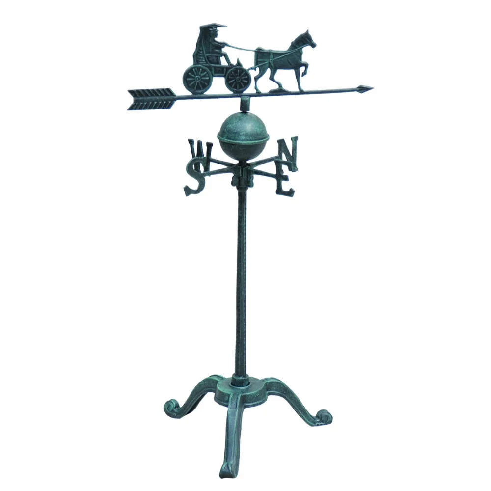 Garden cast aluminum rooster wind vane supplier