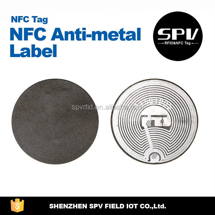 Ntag 213 215 216 - металл NFC бирка с клеем