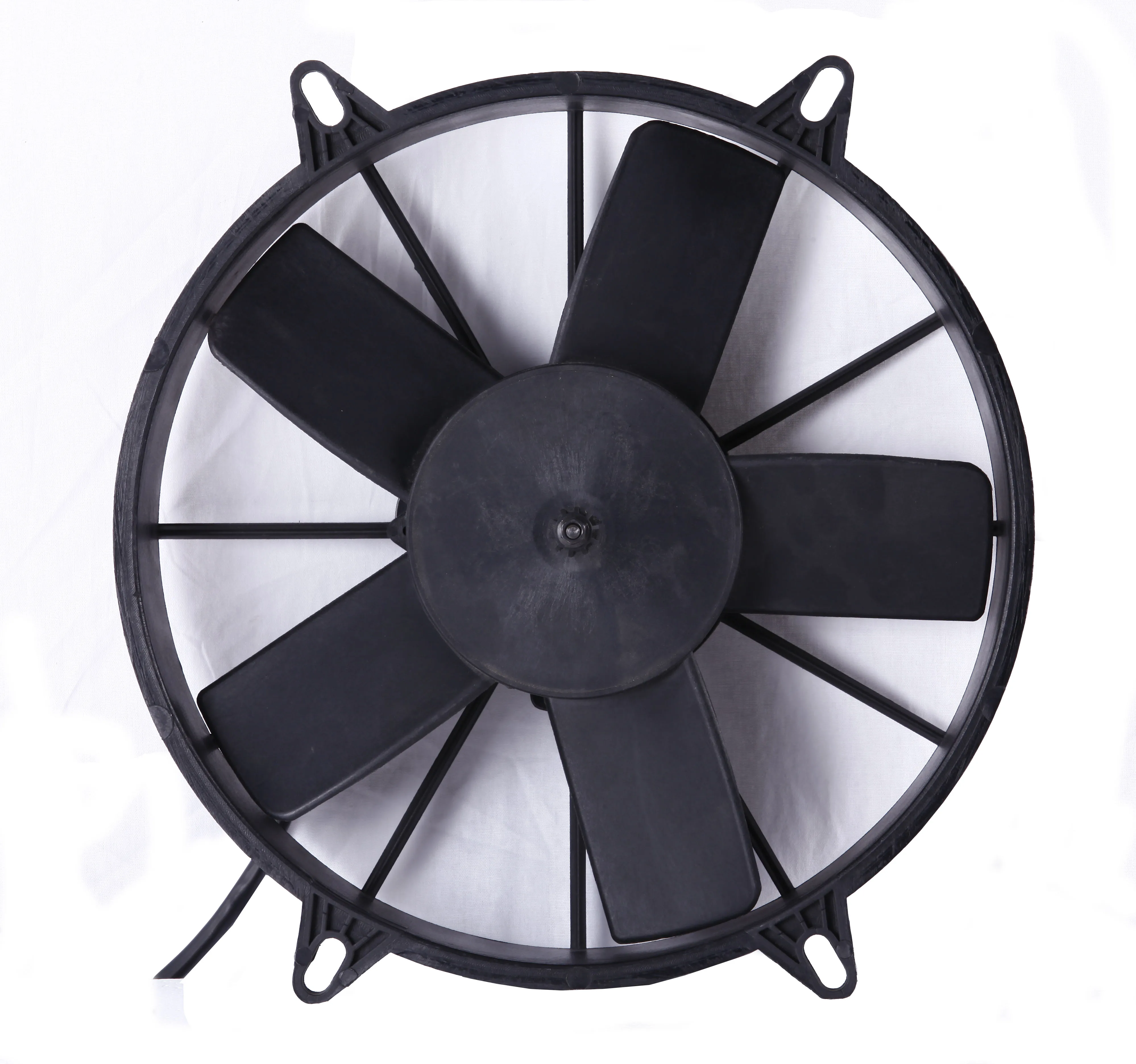 Radiator bus conditioning condenser fan KLNF251 for replacing SPAL VA01 series DC motor 12V/24V push/pull from China manufacture