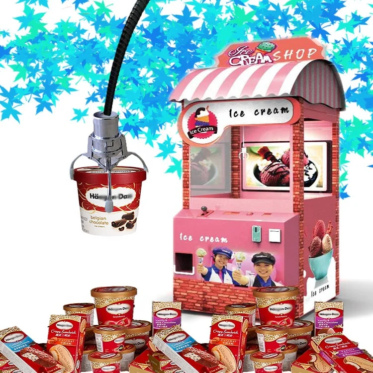 Supplier Selling Mini ice cream vending machine mini candy combo gumball vending machine snack