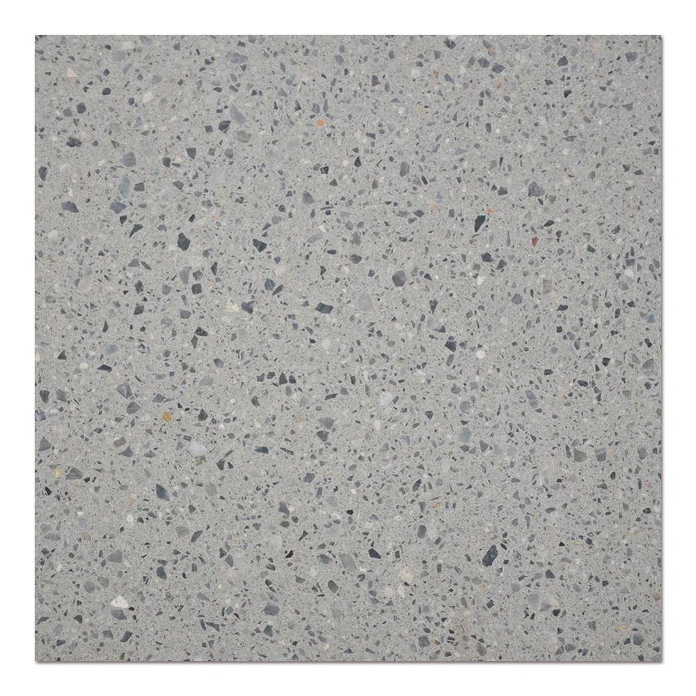 Samistone Grey Black Polished Cement Cheap Terrazzo Flooring Tiles For Indoor or Outdoor Decoration Price