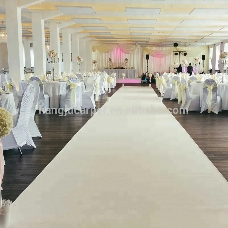 
Economical Quality White Exhibition Carpet Factory Price ShangHai HangJu for Wedding and Event EX-1003 
