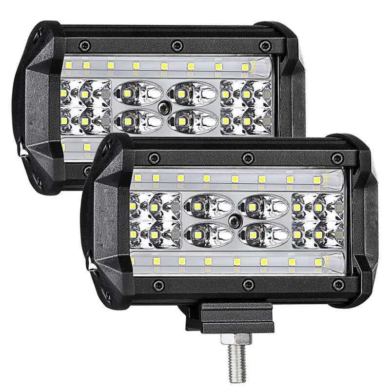 
LED Pods DJI 4x4 2pcs 5' 168w Quad Row Light Bar Spot Flood Combo Beam  (60796334424)