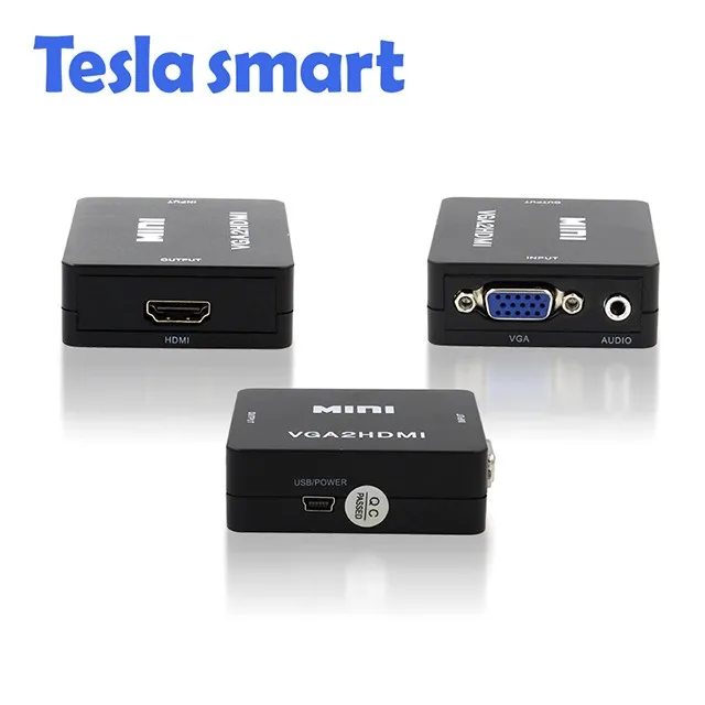 VGA to HDMI Converter 1080P with Cable VGA to HDMI Converter HD Video Audio Connector Convertor