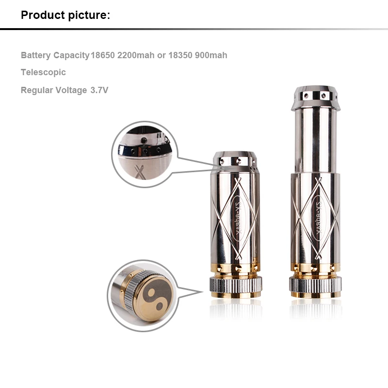 Аккумулятор 18350, новейший продукт, электронная сигарета Xvape X2 Mech Mod