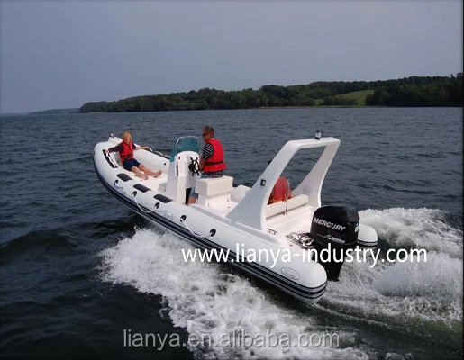 Liya luxury 6.6m rigid inflatable boat rib rigid inflatable hypalon boat