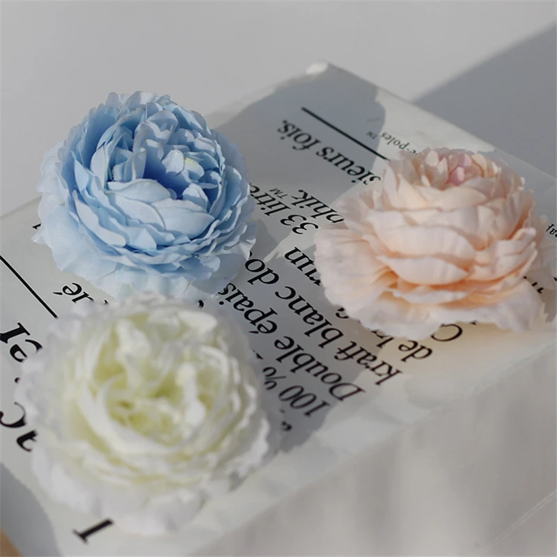 
High Quality Artificial Flower Silk Peony Head Artificial Peony Wedding Backdrop Wall Decoration Home Party Silk Rose Peony 
