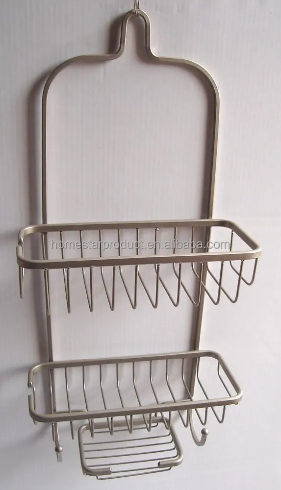 
Fashion Bathroom Powder Finish Metal Wire Corner Hanging Shower caddy 