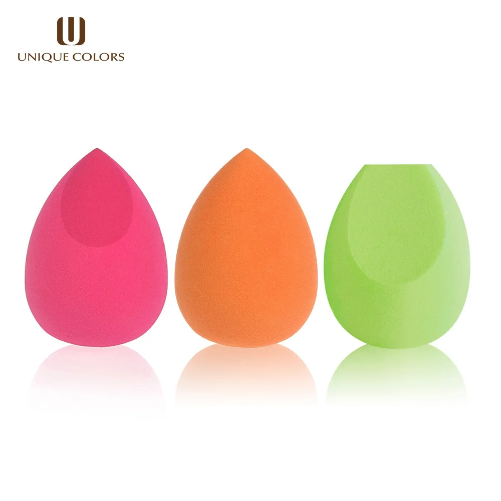 3pcs one Pack New Women Fashion Makeup Blend Washable latex free makeup Sponge beauty sponge makeup