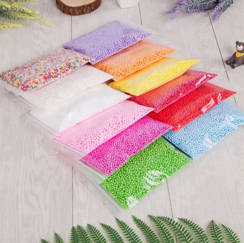 2.5-3.5mm mini colored round foam balls Crystal Bottle decoration pillow/sofa filler Styrofoam ball 15000-20000balls each bag