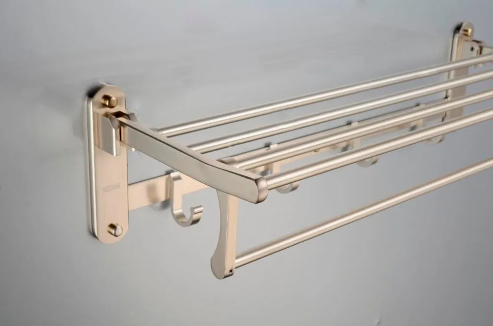 
Best discount rustless wall mount aluminium expandable bathroom towel rack 