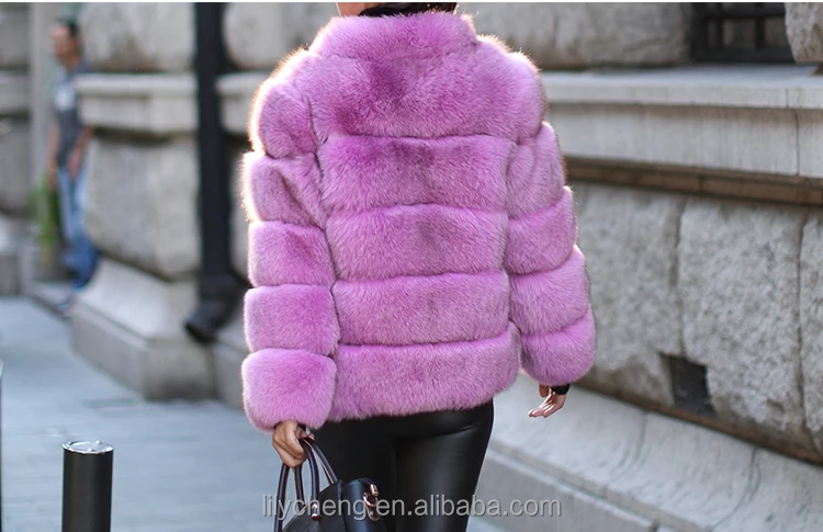 
custom women winter coat wholesale fashion high quality faux fox fur coat Factory price Shenzhen Lily Cheng 