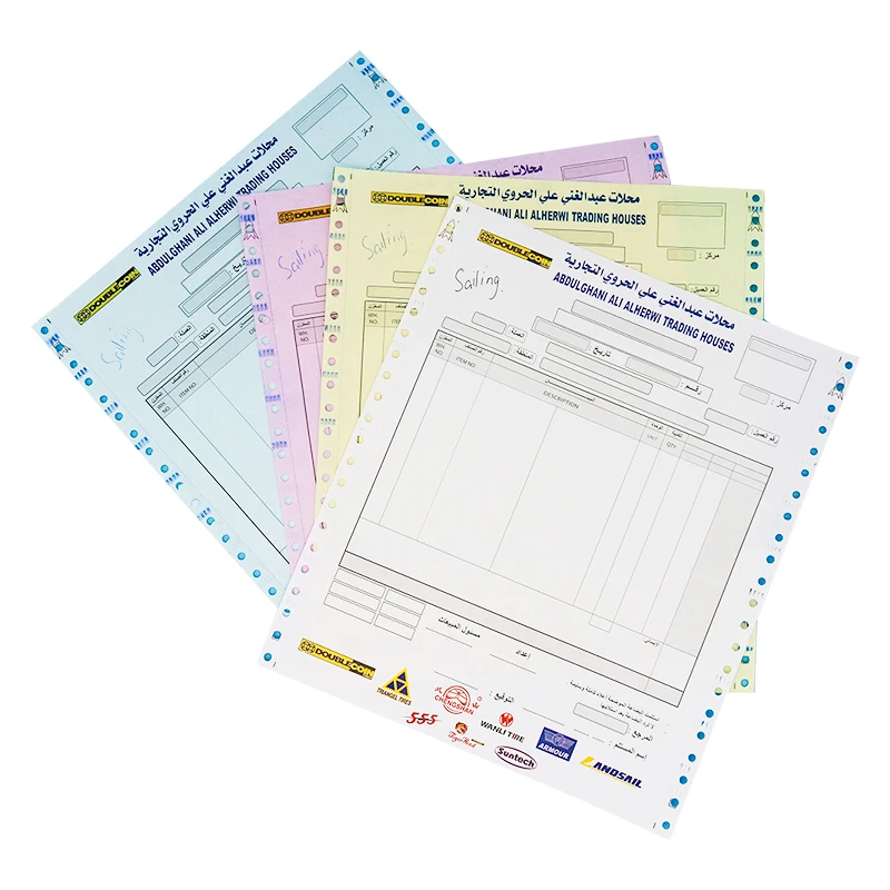 
Wholesale Price Payslip ncr atm computer form pin mailer printer roll carbonless paper 