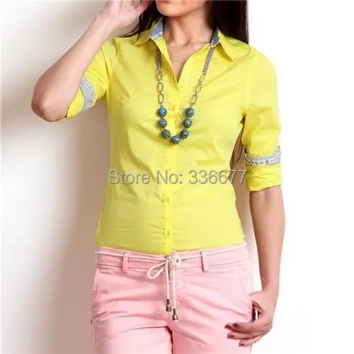 Para Mujer De Color Amarillo Camisetas - Compra lotes