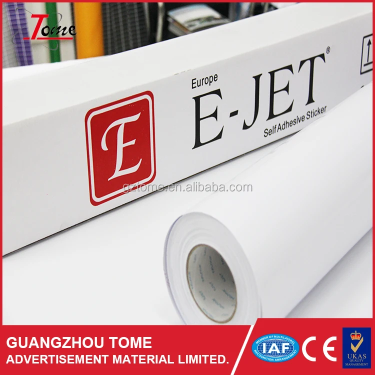 Гуанчжоу E-JET Глянцевая/Матовая Эко Сольвентной Печати ПВХ Рулонной Самоклеющейся Виниловой