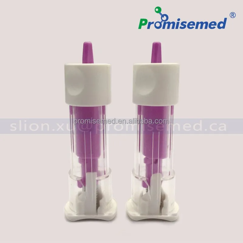 
pressure activated pre-loaded safety lancet 
