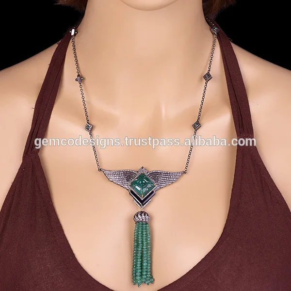 18k золото мода кисточкой ювелирных изделий, пролоёить алмазов шипованных конструктор крыльями ангела ручной работы оптовых юве