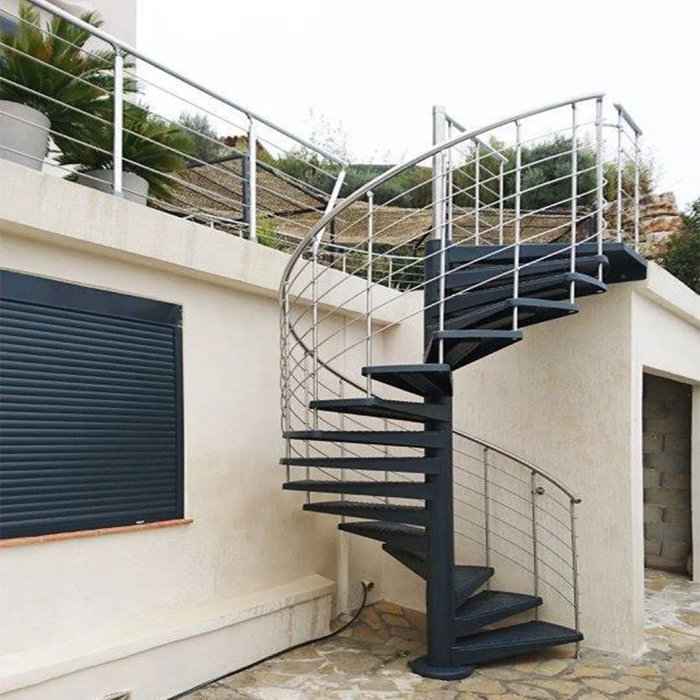 New Zealand design cast iron spiral stair wrought iron spiral staircase for sale