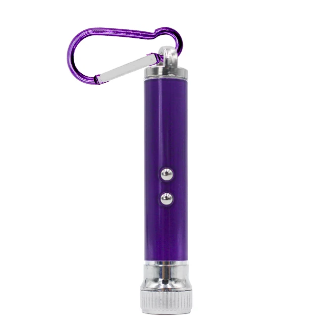 Custom Mini Keyring LED Light Flashlight Projector Torch Portable Promotional Gift for Parties