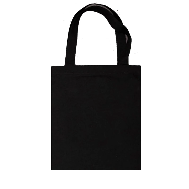 
Online Wholesale Heavy Duty Custom Printed Black Cotton Canvas Tote Shopping Bag For Women 