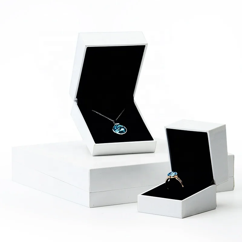 FANXI Manufacturer Custom Jewelry box white Necklace Earrings Ring Jewelry Packaging box Storage Jewelry Box
