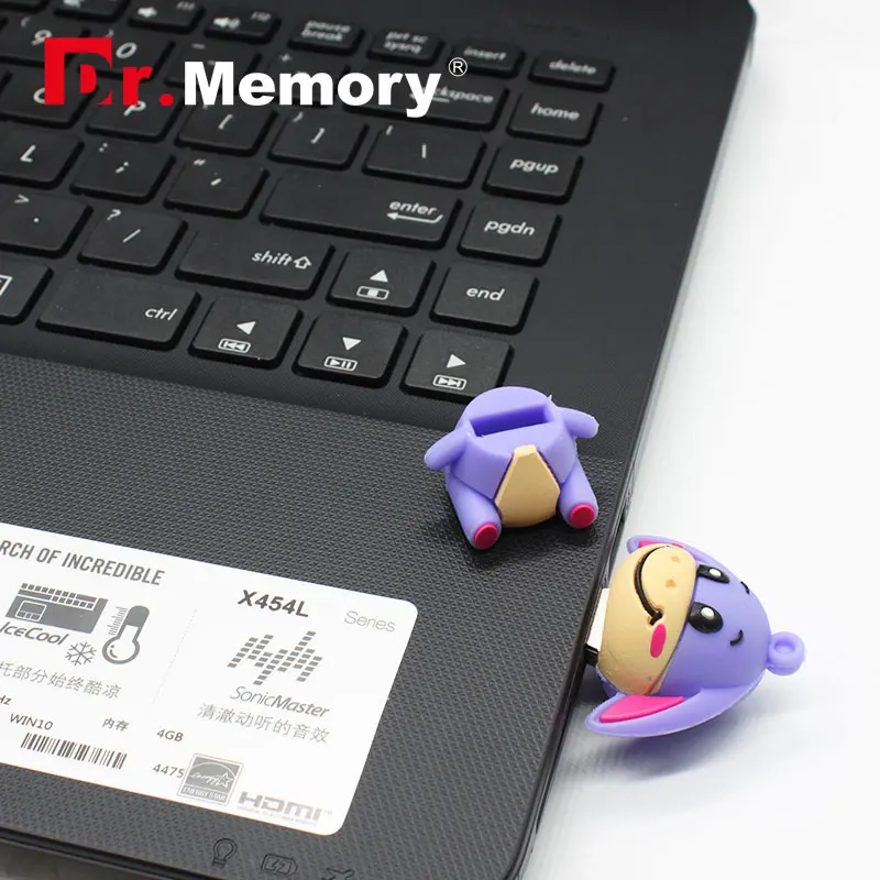 custom flash memory usb stick cute cartoon character usb flash  pvc pig usb flash drive pendrive animal disk USB2.0 3.0