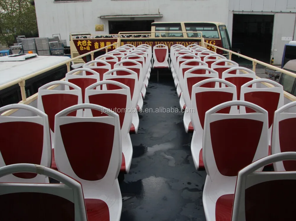 
Factory selling JAC half open luxury double decker bus with 3 axles 