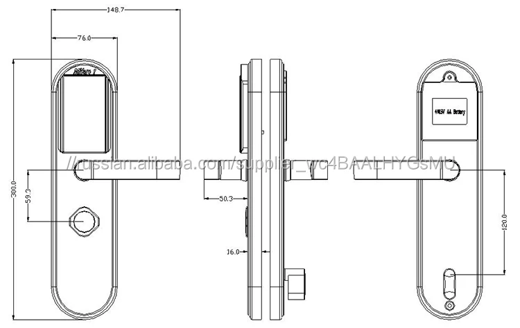 Высокое Качество Цинкового Сплава Дверные Замки Безопасности Компьютера Ключ с rfid-карты