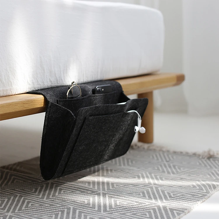 Premium Felt Bedside Caddy Organizer for Sofa Bed