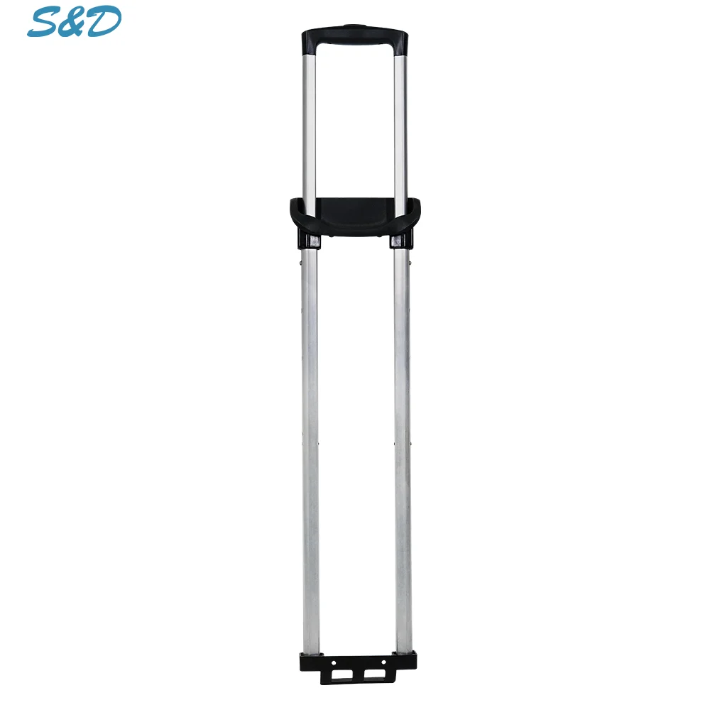 Custom Aluminum Double Telescopic Extendable Handcarry Hard Luggage Trolley Handle With Button For Luggage Repair
