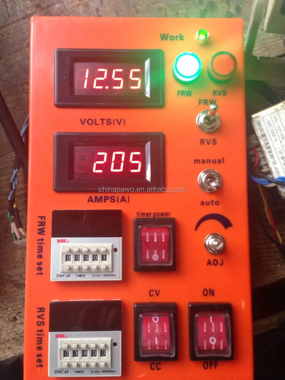 current and voltage display meter