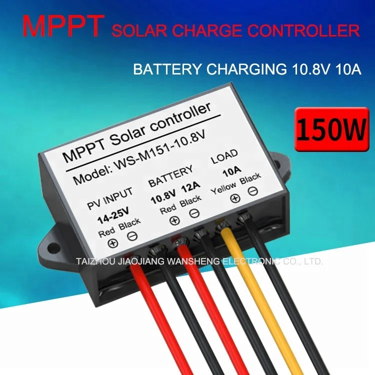 MPPT SOLAR CHARGE CONTROLLER 150W MPPT SOLAR CHARGER 99% MPPT EFFICIENCY SOLAR BATTERY CHARGE CONTROLLER WS-M151-10.8V