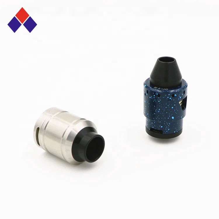 
JHJ Exquisite Electronic cigarette RDA Atomizer 25mm Diameter with POM 810 Drip Tips CNC metal parts for vape atomizer 