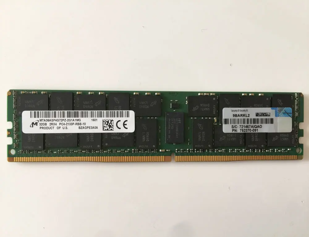 Для HPE 32 Гб (карта 1x32GB) двухранговая x4 DDR4-2133 CAS-15-15-15 регистровая память комплект SY