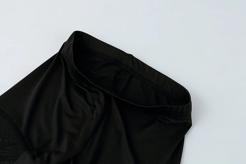 Black Lace High Waist Sport Pants Women Transparent Mesh Sexy Pants Gym Leggings Running Jogging Polyester Material