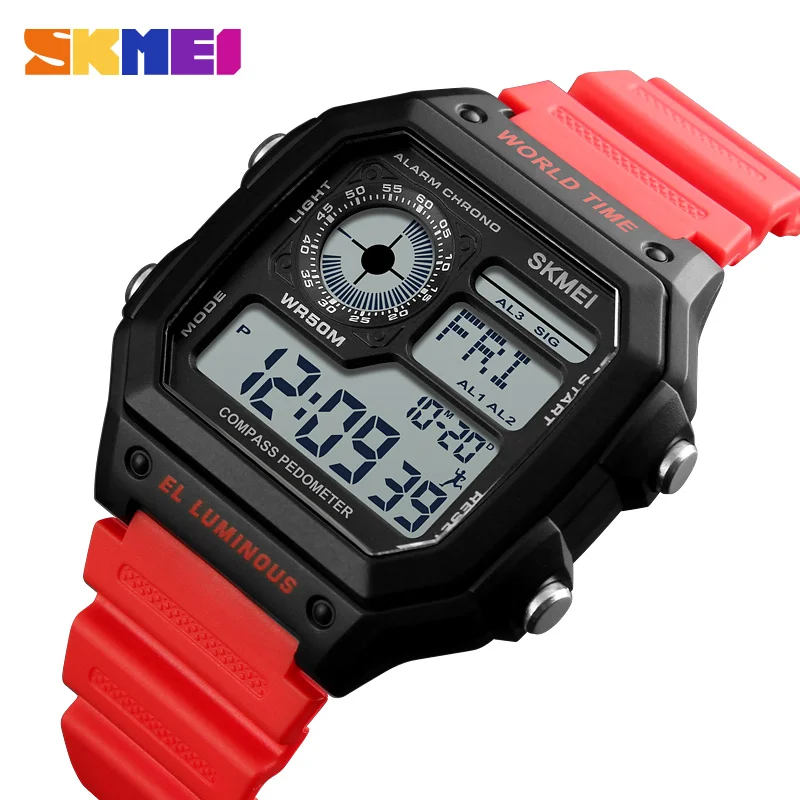  Skmei 1373 ручные часы новый стиль наручные цифровой шагомер reloj умные