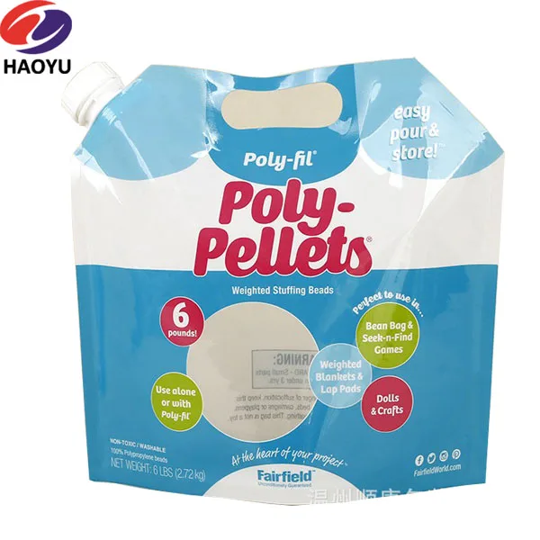 Doypack Standing Washing Powder Packaging Bag/Liquid Laundry Detergent Spout Pouch