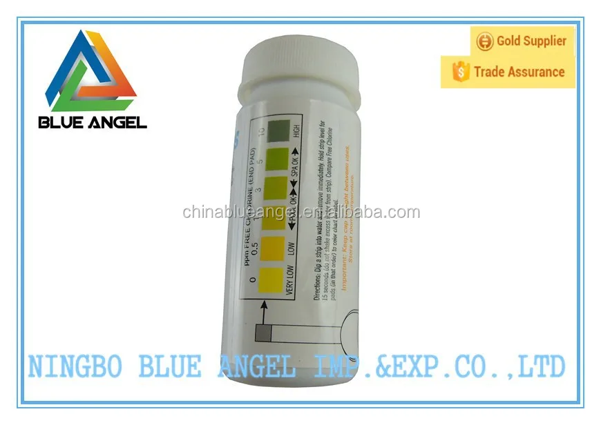One Touch Test Strip for Chlorine CL test strips for pool and spa water