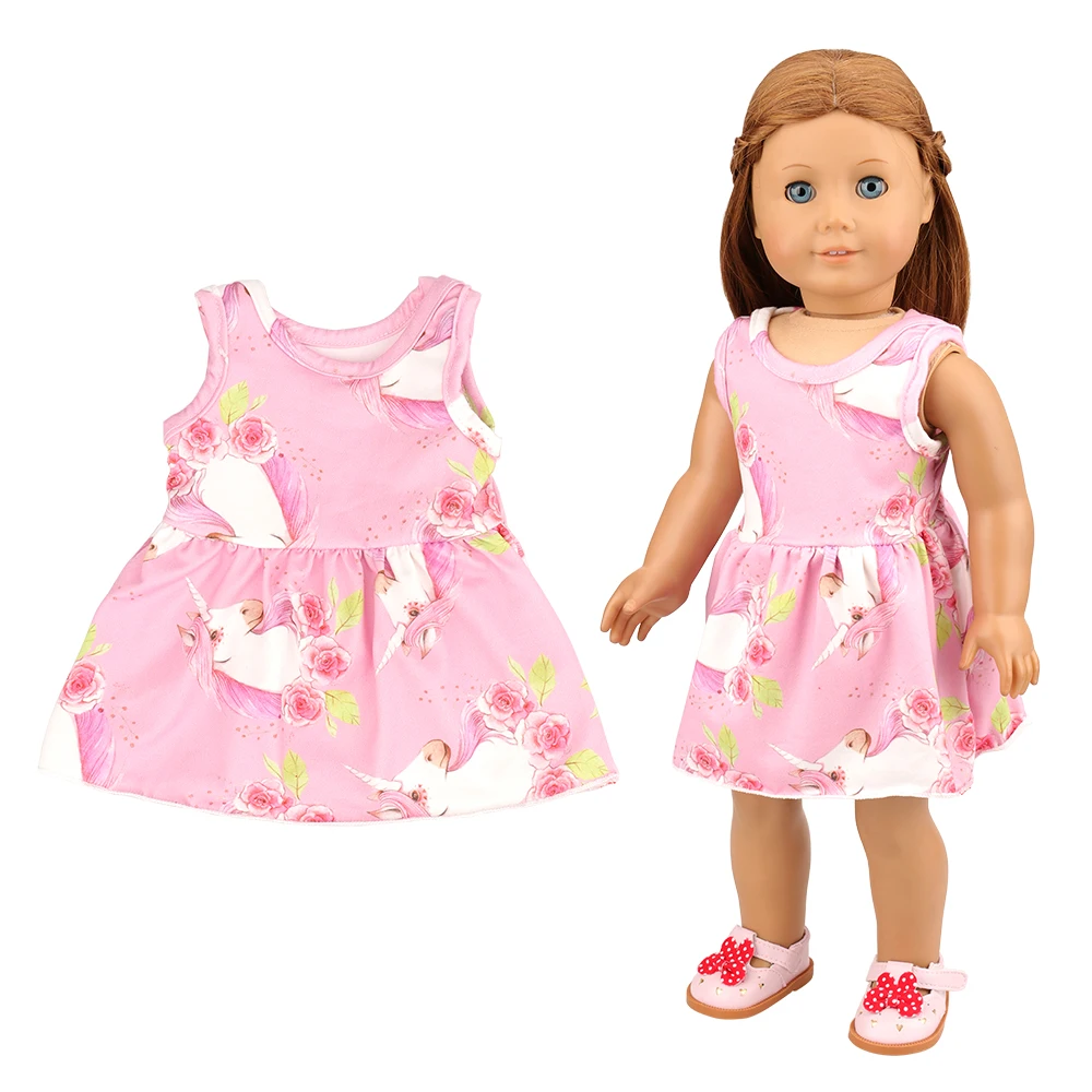 Wholesale Cheap 5 Doll Princess Dresses Clothes Sets Accessories  For American Doll 18 inch Dolls Baby Kid Girl Toys Gift
