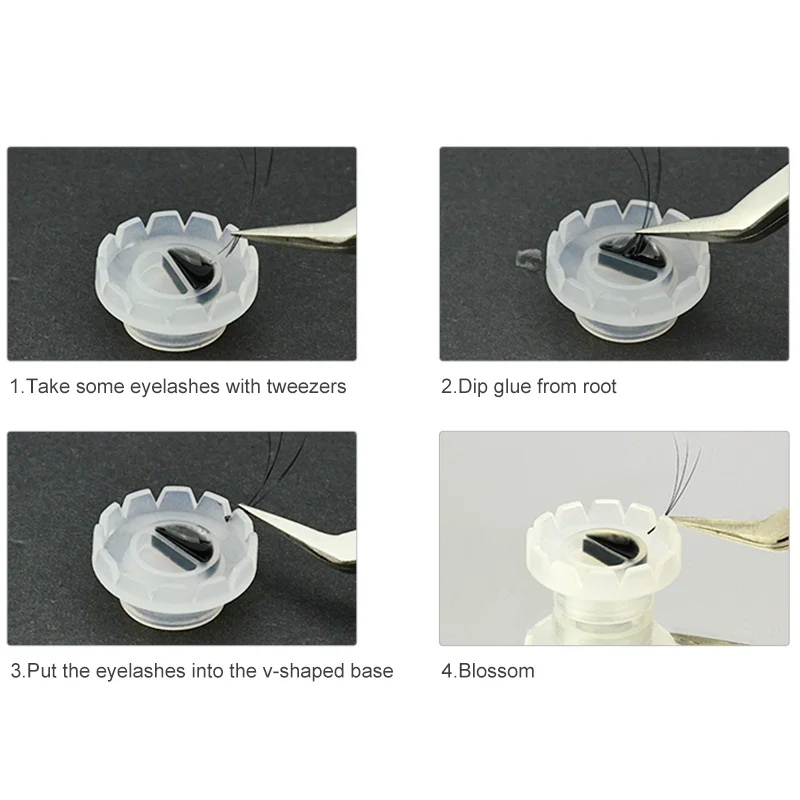 Glue Ring Holder For Volume Eyelash Extension Artifact Drop  Glue Holder