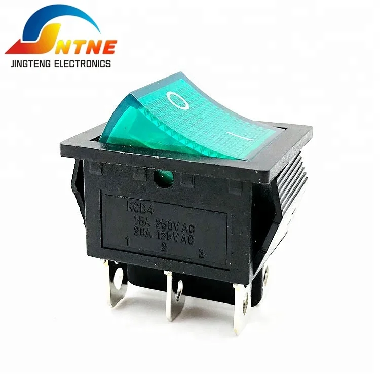 KCD4 подсветкой кулисный переключатель 4Pin на от электрического Рокер Лодка Переключатель 250 В 15A