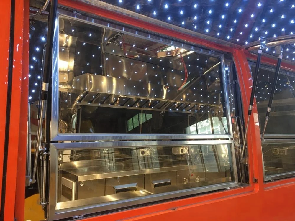 
China manufacturer food trailer mobile food truck crepe carts/fast food vending truck/hot dog trailers for sale 